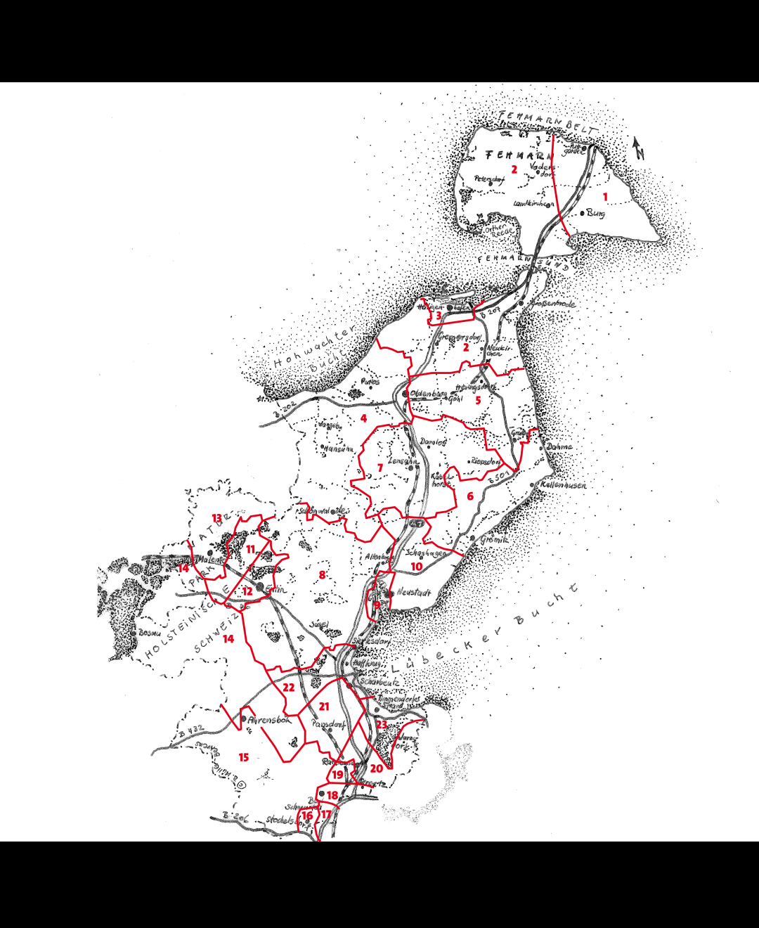 Wahlkreiseinteilung zur Kommunalwahl 2018